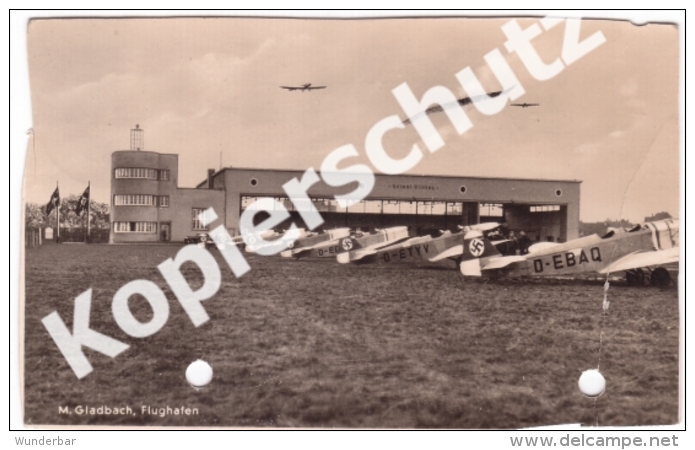 M. Gladbach Holt Flughafen 1937 Helmut Dilthey   (z3141) - Mönchengladbach