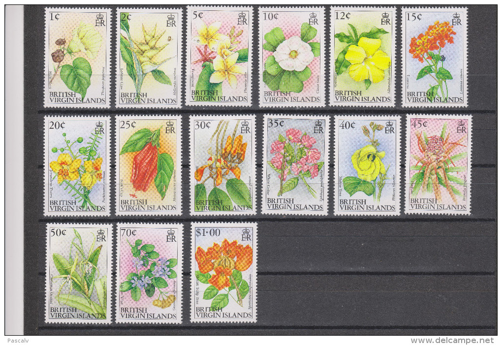 Yvert 670 / 684 ** Neuf Sans Charnière Fleurs Flowers - Iles Vièrges Britanniques