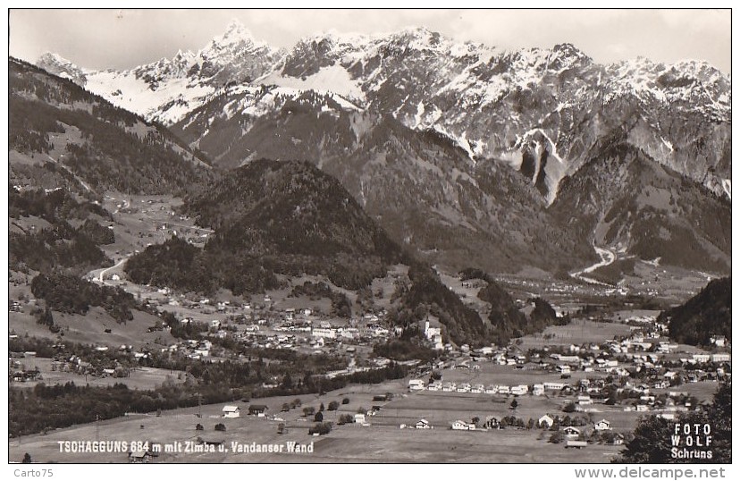 Autriche - Tschagguns Mit Zimba U. Vandanser Wand - Bludenz