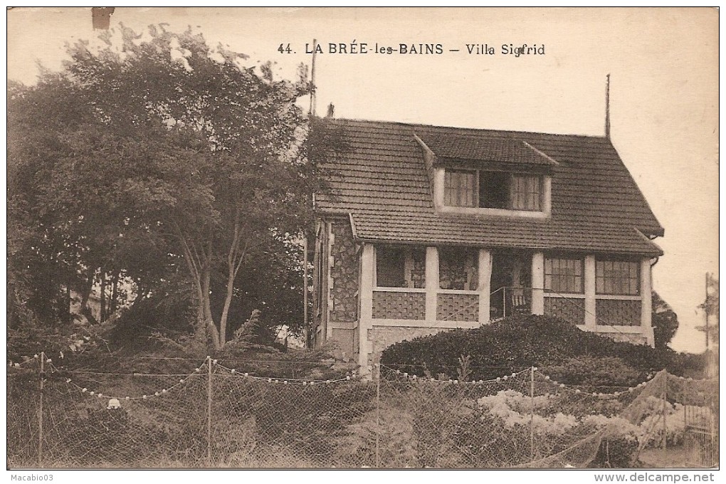 17  Charente - Maritime  :  La Brée Les Bains   Villa  Sigfrid    Réf 1635 - Sonstige & Ohne Zuordnung