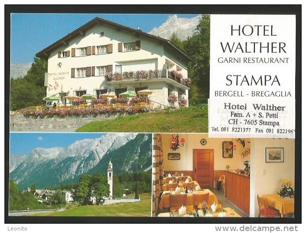 STAMPA GR Bergell Maloja HOTEL WALTHER - Stampa