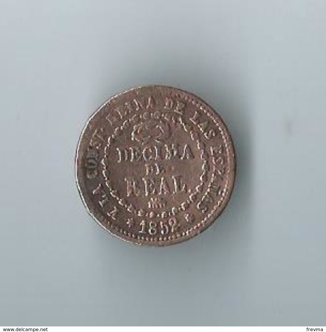 Isabel II Décima De Real 1852 Ceca De Segovia - Monnaies Provinciales