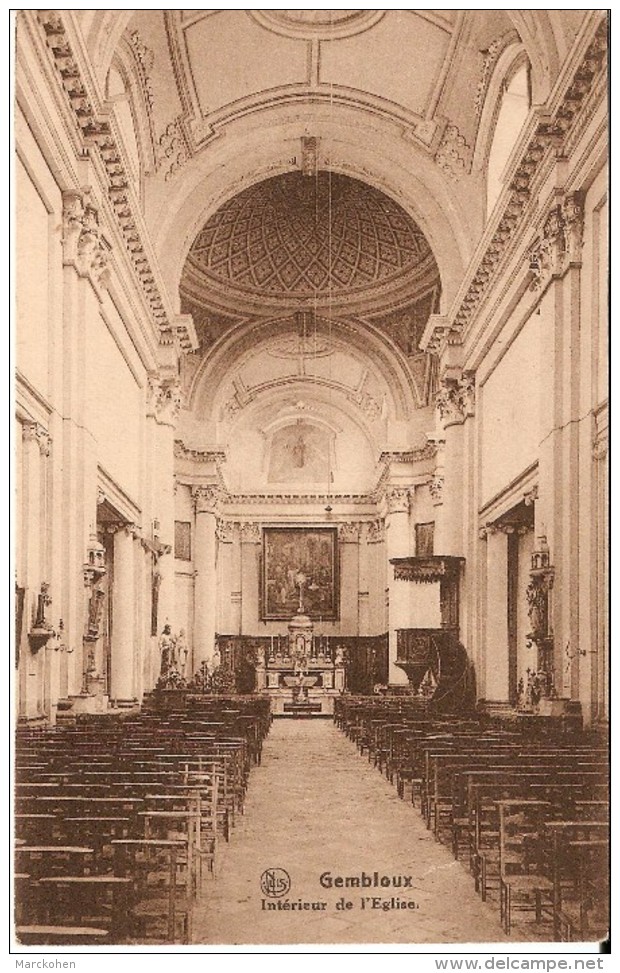 GEMBLOUX (5030) : Intérieur De L´Eglise. CPA. - Gembloux