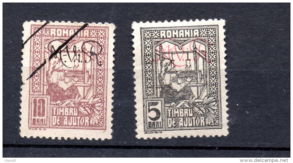 RUMANIA .  AÑO 1917.  KRIEGSTEUENMARKEN Mi 1/2  (MH/USED) - Ocupación 1914 – 18