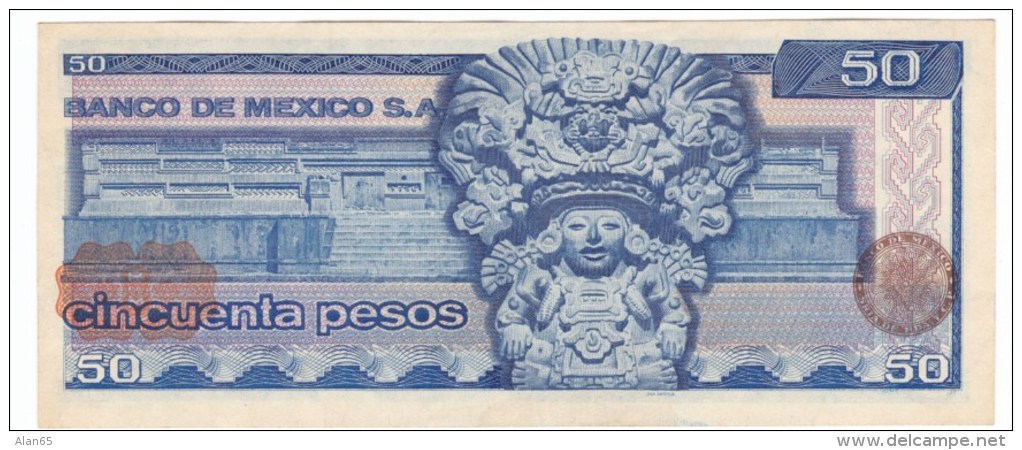 Mexico #67b, 1959 5 Pesos Banknote Currency - Mexico