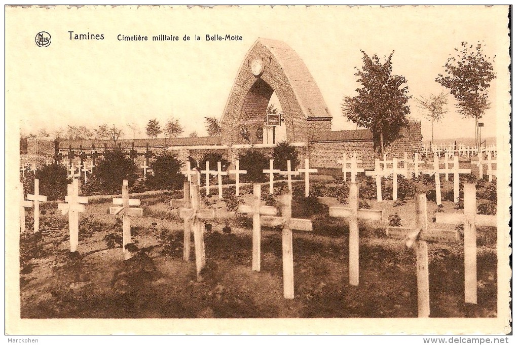 SAMBREVILLE - TAMINES (5060) : Cimetière Militaire De La Belle-Motte. CPA. - Sambreville