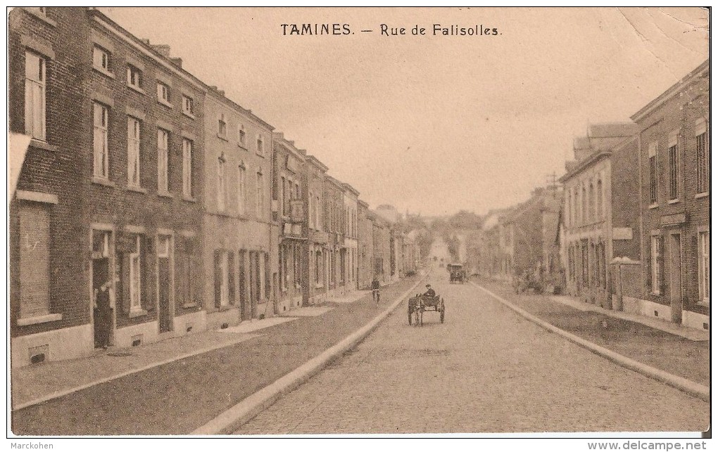 SAMBREVILLE - TAMINES (5060) : Rue De Falisolle. CPA. - Sambreville