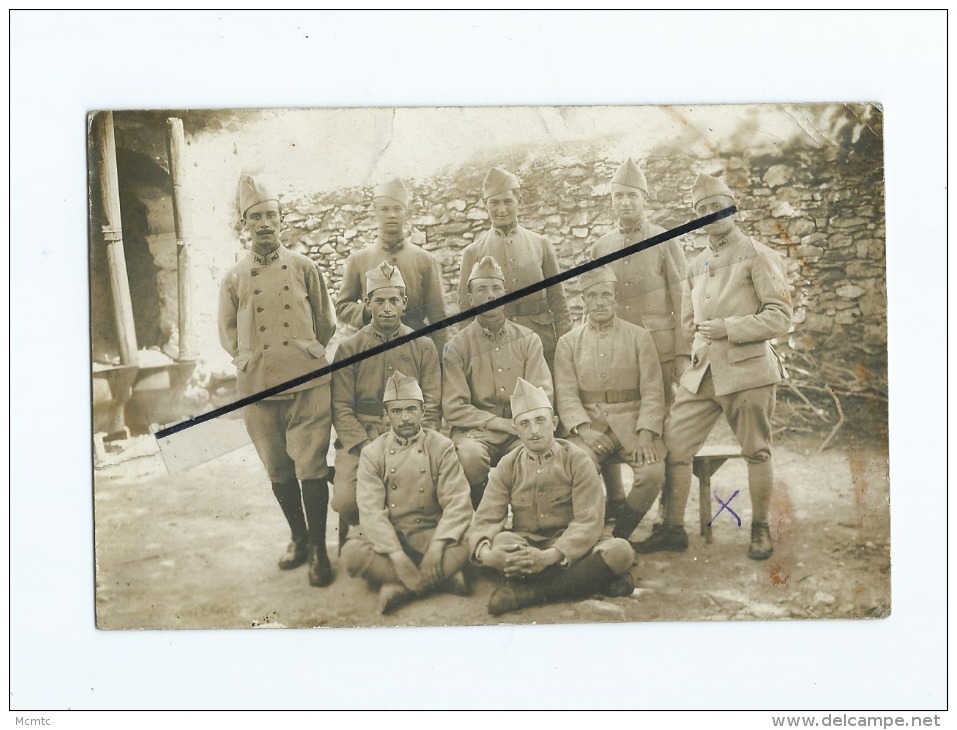 Carte Photo à Identifier : Correspondance Au Verso :  Moussoulens   - Militaires , Soldats- - Autres & Non Classés