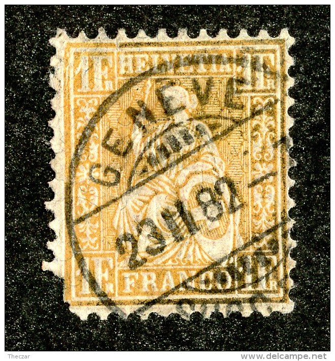 10318  Switzerland 1881  Zumstein #52 (o) Faulty  Michel #44  ( Cat. 1200.€ ) Offers Welcome! - Nuovi