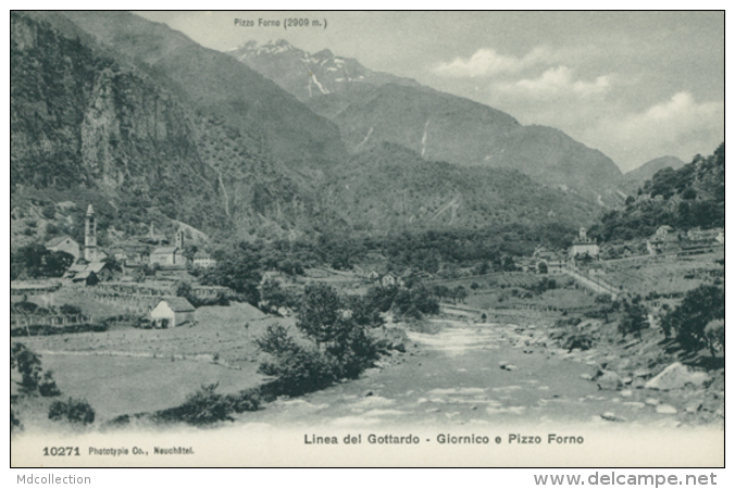 CH GIORNICO / Linea Del Gottardo, Giornico E Pizzo Forno / - Giornico