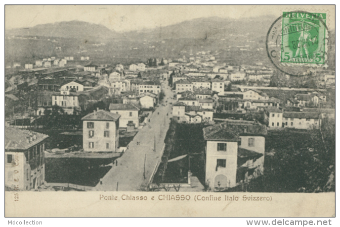 CH CHIASSO / Ponte Chiasso E Chiasso, Confine Italo Svizzero / - Chiasso