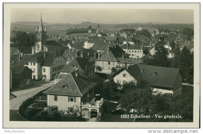 CH ECHALLENS / Vue Générale / CARTE GLACEE - Échallens