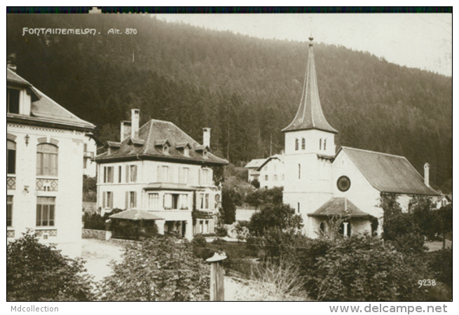 CH FONTAINEMELON / Vue Intérieure, Une Eglise / - Fontainemelon