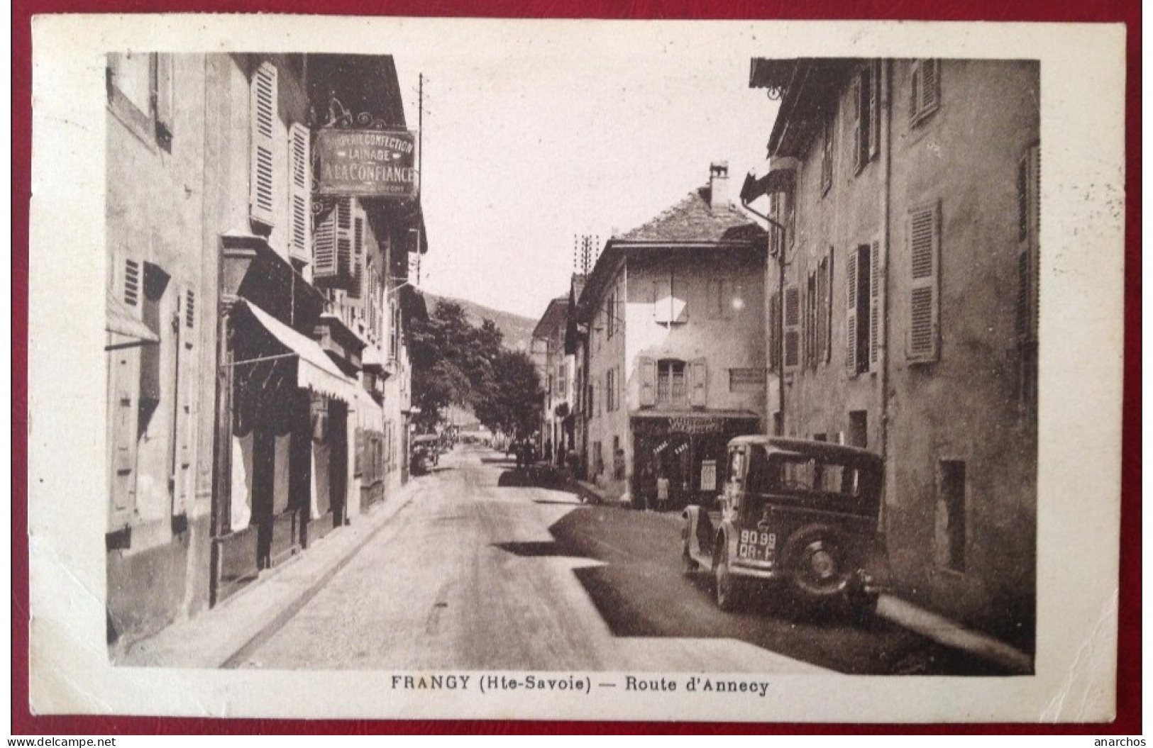 74 Haute Savoie Cpa FRANGY Route D'ANNECY - Frangy