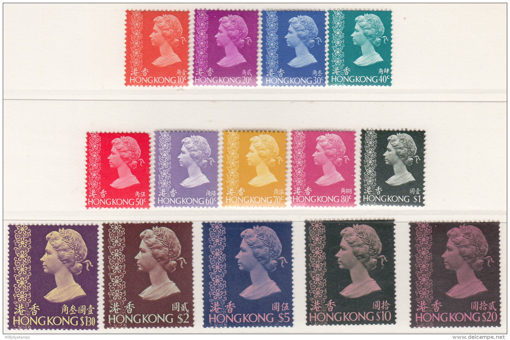 Hong Kong    Scott No. 275-88   Mnh   Year  1973 - Unused Stamps