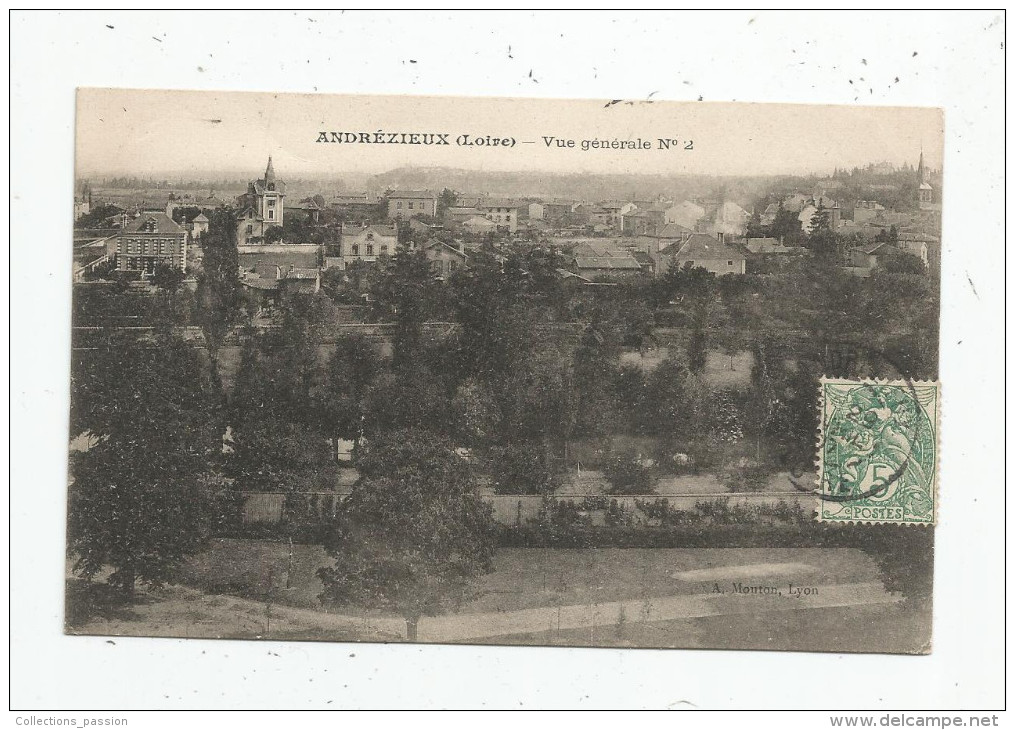 G-I-E , Cp , 42 , ANDREZIEUX , Vue Générale N° 2 , Voyagée - Andrézieux-Bouthéon