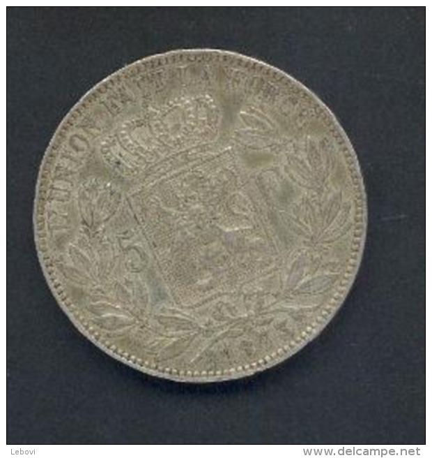 Belgique - LEOPOLD II - 5 FR 1873 - « PROTEGE » Moins Espacé - 5 Francs