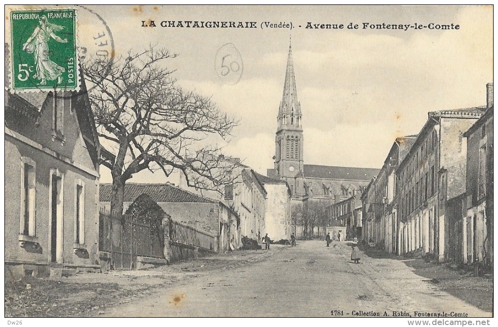 La Chataigneraie (Vendée) - Avenue De Fontenay-le-Comte - Collection A. Robin - La Chataigneraie