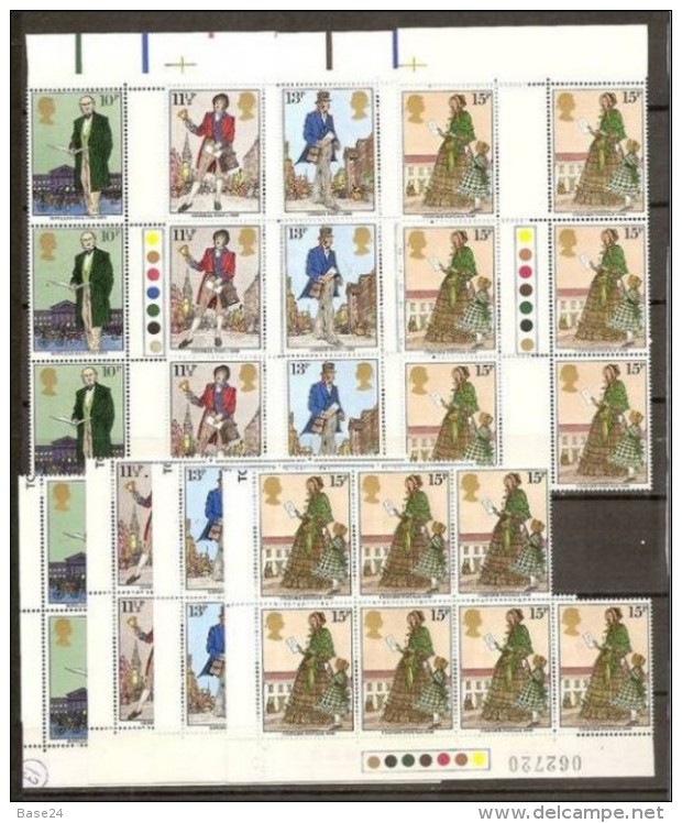 1979 Gran Bretagna Great Britain SIR ROWLAND HILL 13 Serie Di 4v. (909/12) MNH** - Rowland Hill