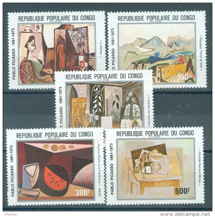 CONGO (BRAZZAVILLE) - S.G. Nr 816/820  - Picasso - Cote 15,80 GBP - Neufs