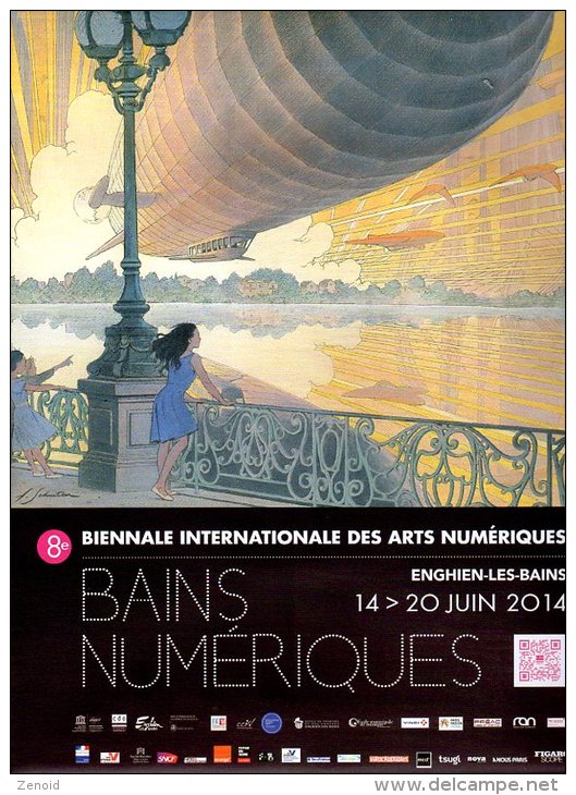 Programme Dépliant Des 8e Bains Numériques D´Enghien Les Bains 2014 - Ill. Schuiten - Autres & Non Classés