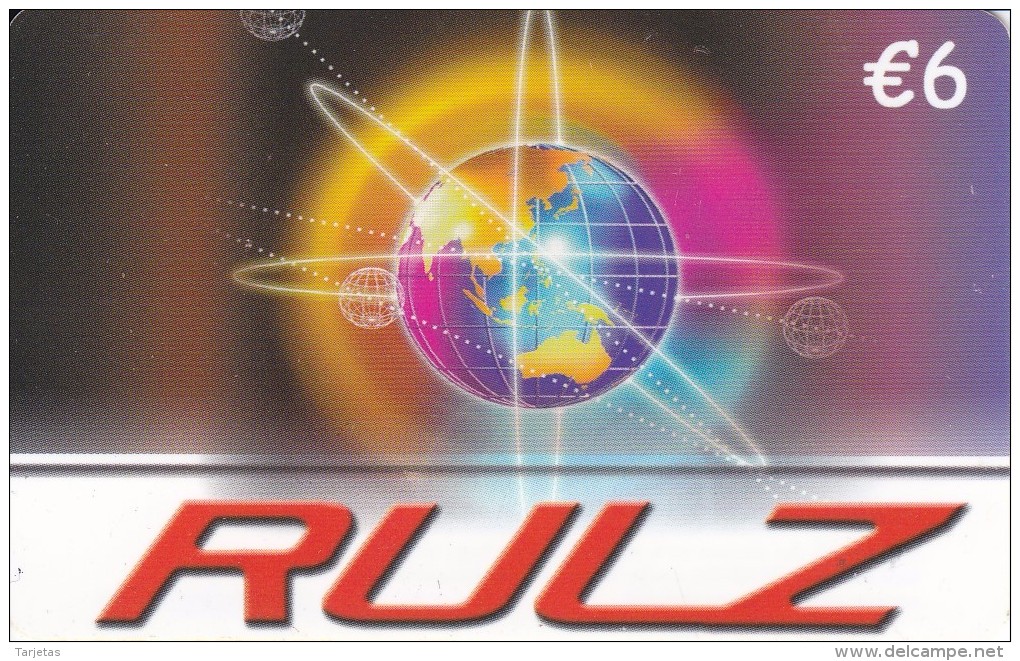 TARJETA DE ESPAÑA DE LA TIERRA (GLOBO TERRAQUEO) RULZ - Astronomùia