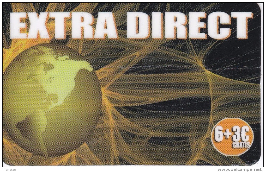 TARJETA DE ESPAÑA DE LA TIERRA (GLOBO TERRAQUEO) EXTRA DIRECT - Astronomia