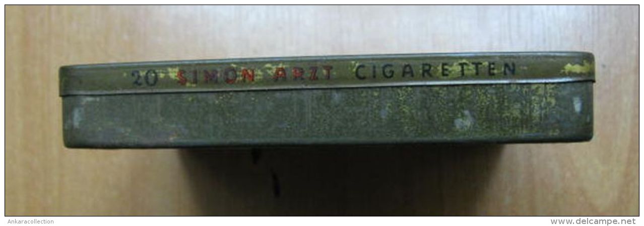 AC - EGYPTIAN CIGARETTE MANUFACTORY ALEXANDRIA PORT SAID SIMON ARZT 20 CIGARETTES EMPTY TIN BOX - Boites à Tabac Vides