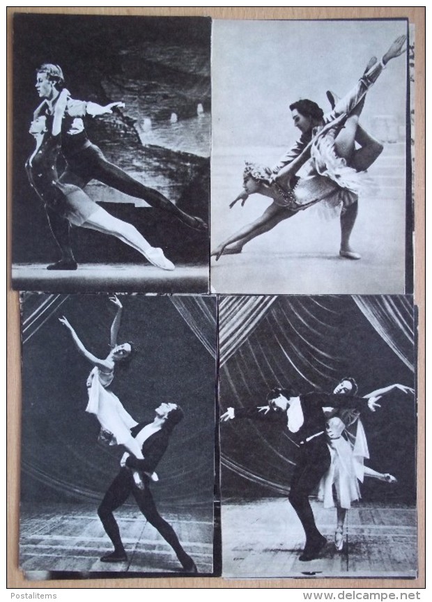 Soviet ballet. Set of 30 postcards. 1970