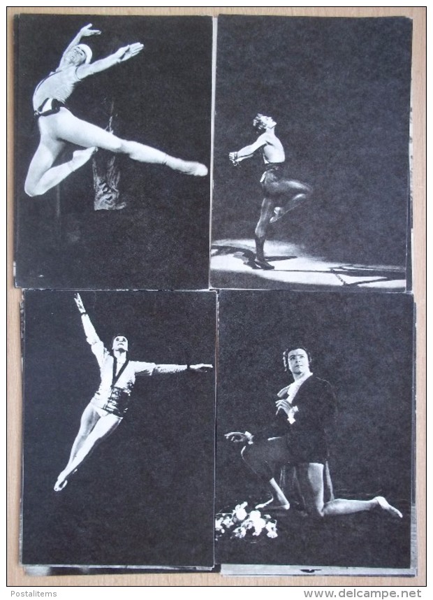 Soviet ballet. Set of 30 postcards. 1970