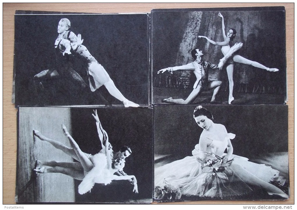 Soviet ballet. Set of 30 postcards. 1970