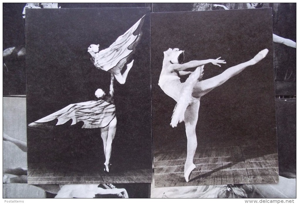 Soviet ballet. Set of 30 postcards. 1970