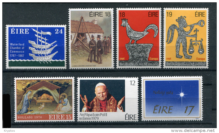 Ireland - Selection Of 7 Stamps - Collections, Lots & Séries