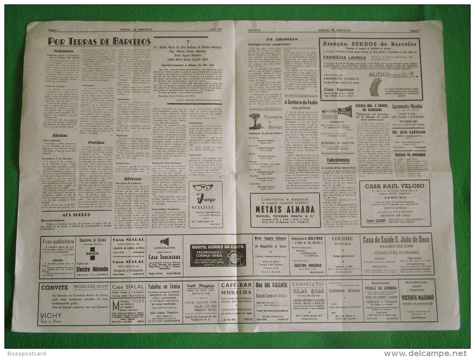 Barcelos - Jornal De Barcelos Nº 1269 De 24 De Outubro De 1974 - Magazines