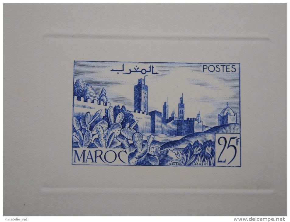 MAROC – Epreuve Avant Indépendance – Détaillons Collection – A Voir – Lot N° 12684 - Altri & Non Classificati