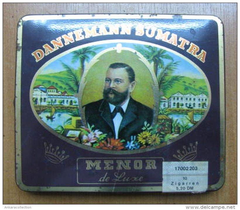 AC - DANNEMANN SUMATRA MENOR 10 CIGARS & TIN BOX - Boites à Tabac Vides