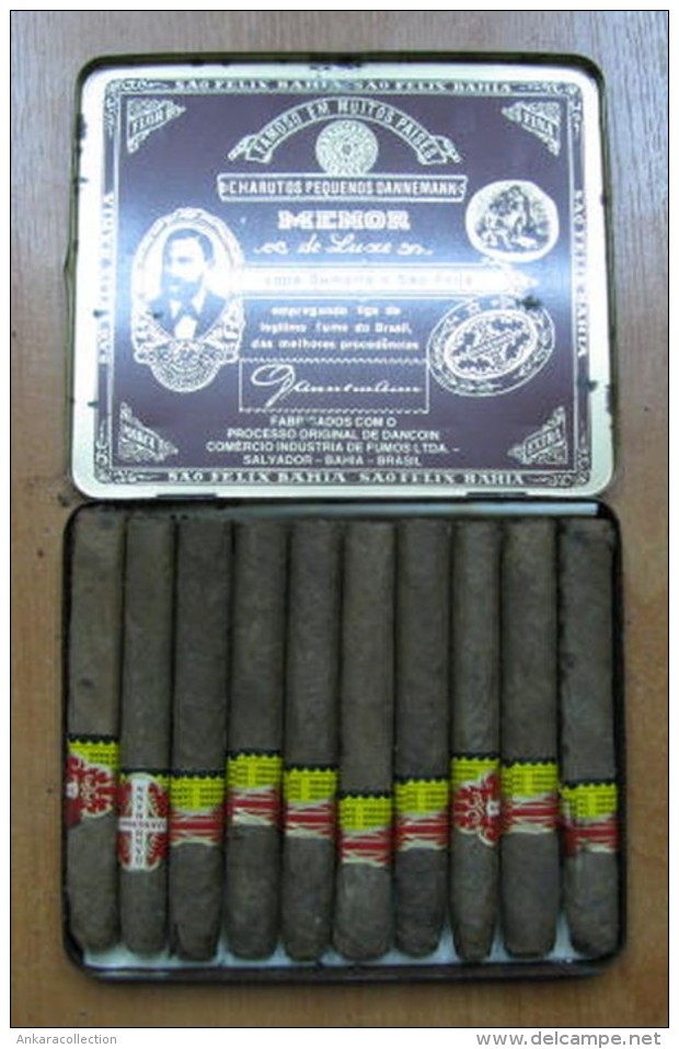 AC - DANNEMANN SUMATRA MENOR 10 CIGARS & TIN BOX - Tabaksdozen (leeg)