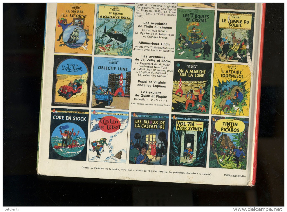 TINTIN AU CONGO D'HERGÉ CHEZ CASTERMAN (C3 ter)