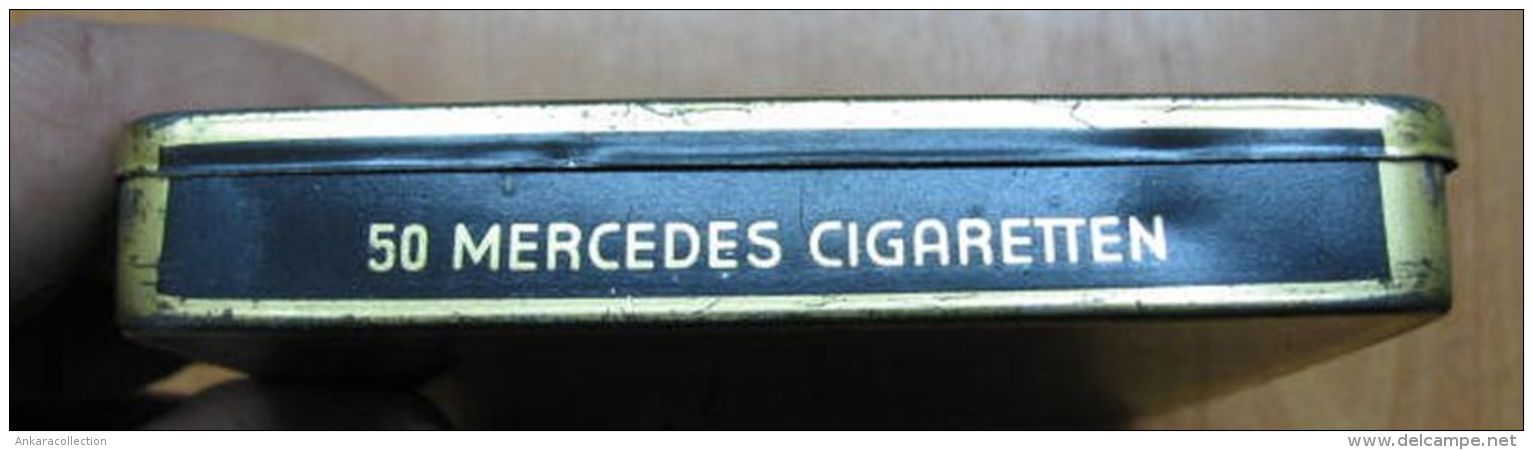 AC - MERCEDES BATSCHARI #1   50 CIGARETTES EMPTY TIN BOX - Tabaksdozen (leeg)