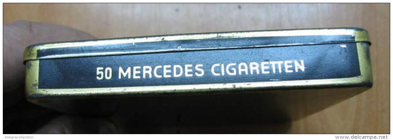 AC - MERCEDES BATSCHARI #1   50 CIGARETTES EMPTY TIN BOX - Boites à Tabac Vides