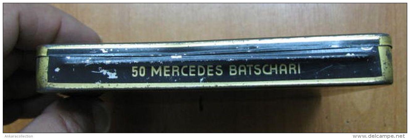 AC - MERCEDES BATSCHARI #1   50 CIGARETTES EMPTY TIN BOX