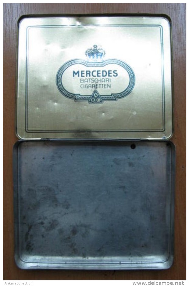 AC - MERCEDES BATSCHARI #1   50 CIGARETTES EMPTY TIN BOX