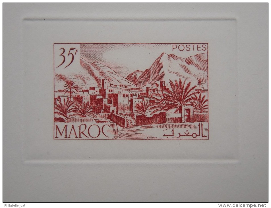 MAROC – Epreuve Avant Indépendance – Détaillons Collection – A Voir – Lot N° 12707 - Sonstige & Ohne Zuordnung