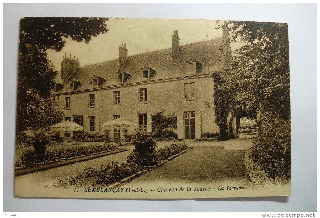 D 37 - Semblançay - Château De La Source - La Terrasse - Semblançay