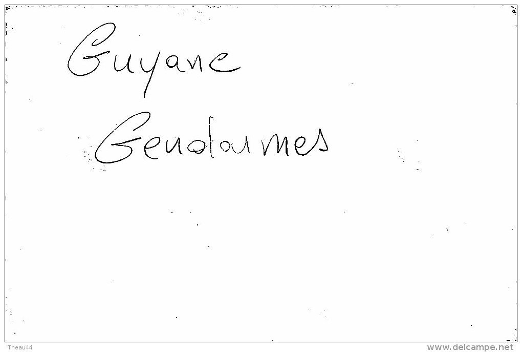 ¤¤  -  Cliché De La GUYANE    -   Gendarmes Dans Une Pirogue  -  Voir Description  -  ¤¤ - Autres & Non Classés