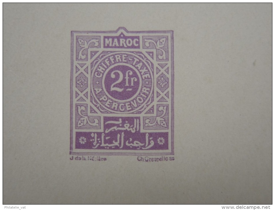 MAROC – Epreuve Avant Indépendance – Détaillons Collection – A Voir – Lot N° 12745 - Andere & Zonder Classificatie