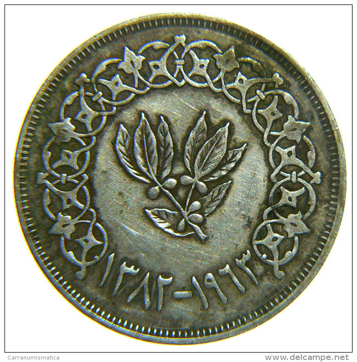 YEMEN - YEMEN ARAB REPUBLIC - 1 RIYAL ( 1382 / 1963 ) With Patina / Silver Coins / Argento / Plata - - Yémen