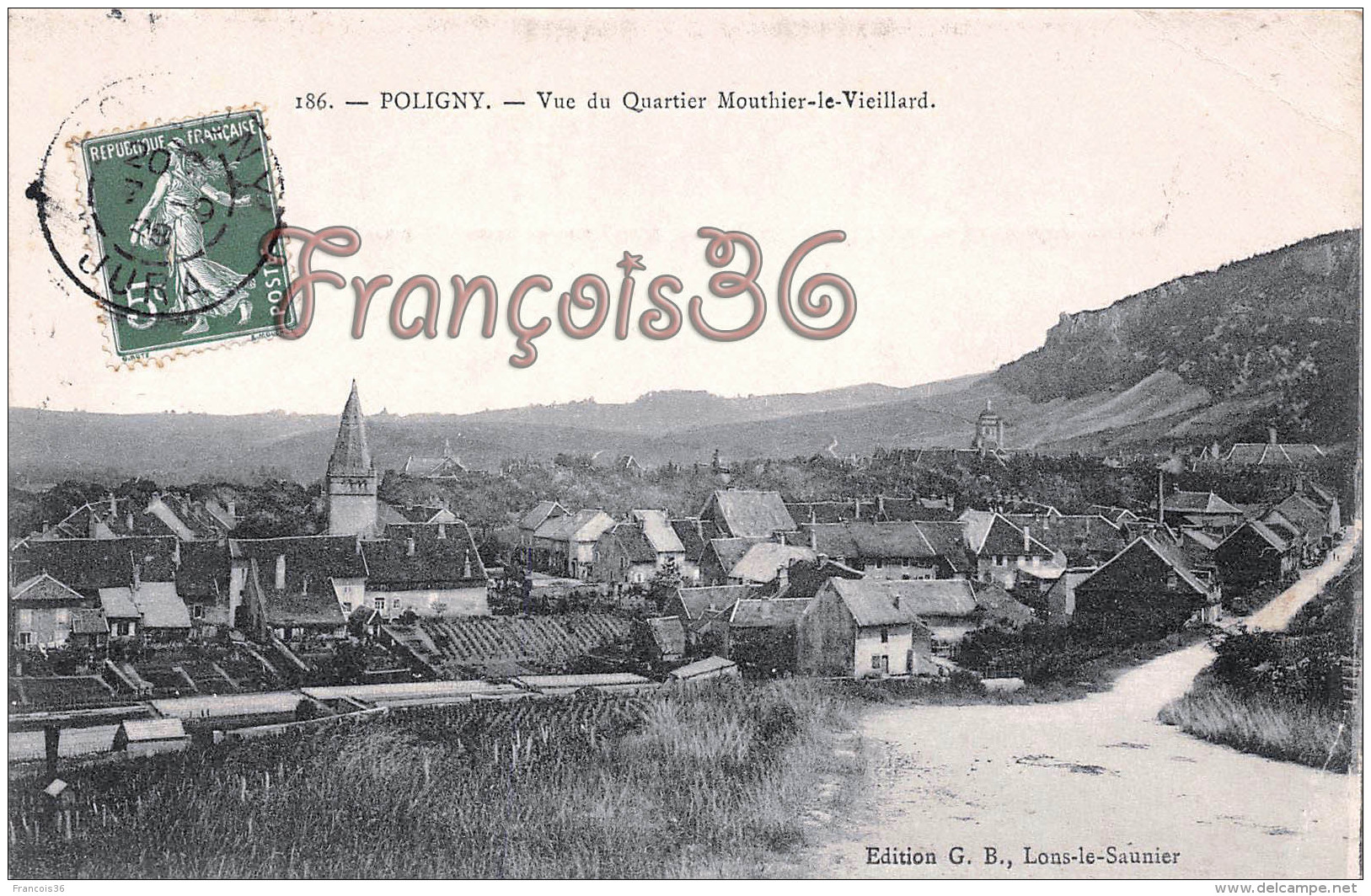 (39) Poligny - Vue Du Quartier Mouthier Le Vieillard - 2 SCANS - Autres & Non Classés