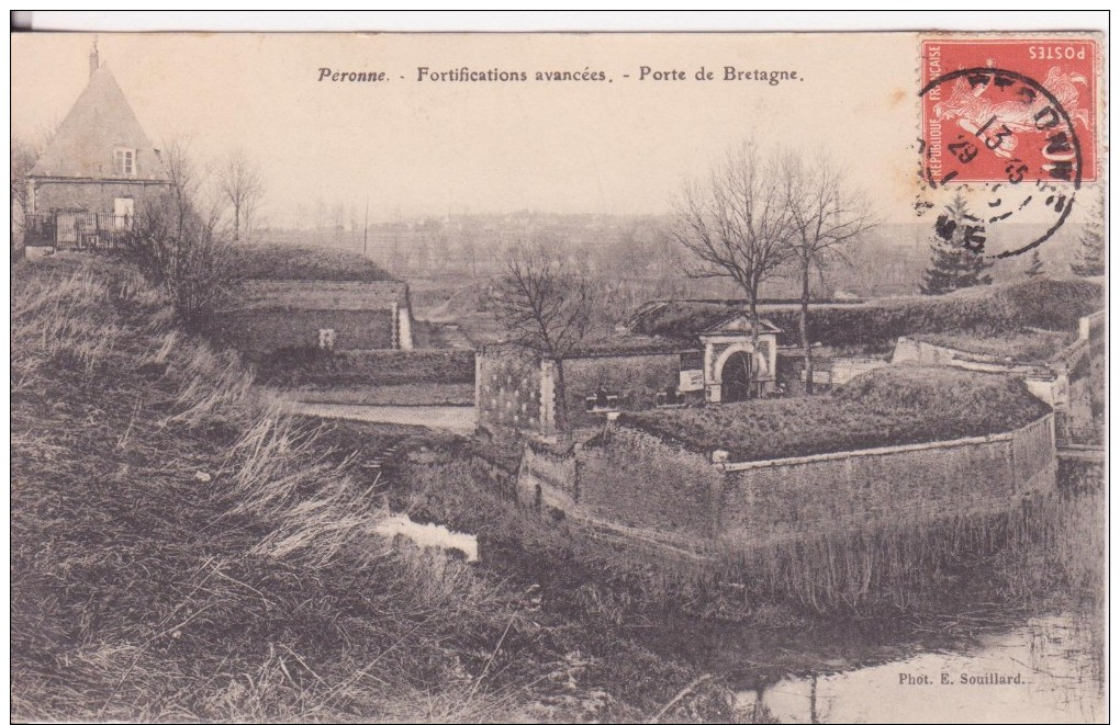 CPA -  Péronne - Fortifications Avancées - Porte De Bretagne - Peronne