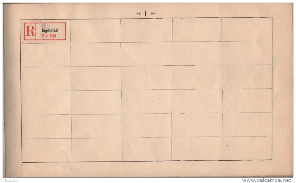 BID SWEDEN Registered mail labels svenska rekommedationsmärken ALBUM A-Ö